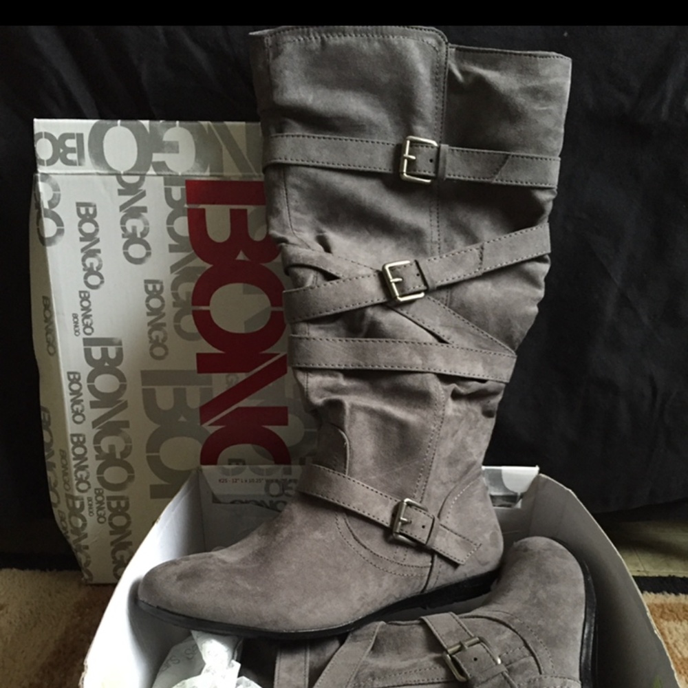 Gray boots BRAND NEW